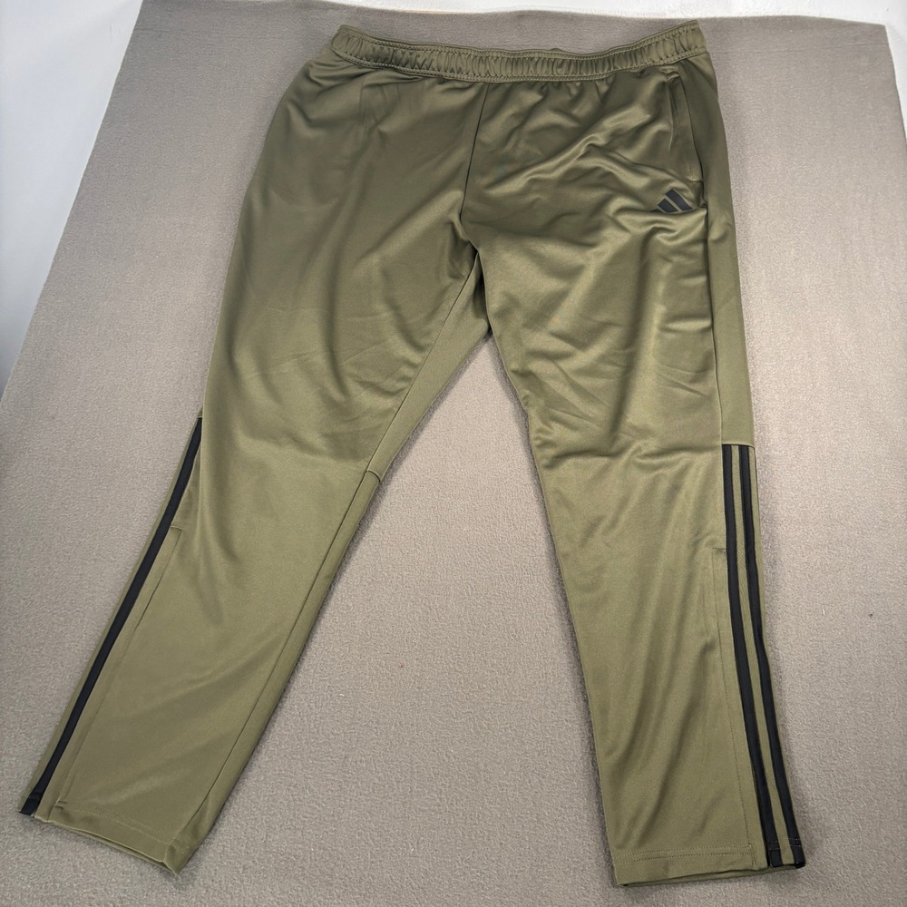 Adidas Sereno Pants Men Size 3XL Olive Strata Black Soccer Training JC8448